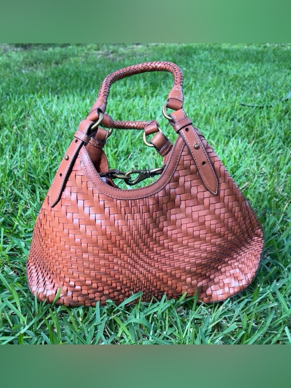 Rare Sold Out Cole Haan
Genevieve
Woven Leather Hobo